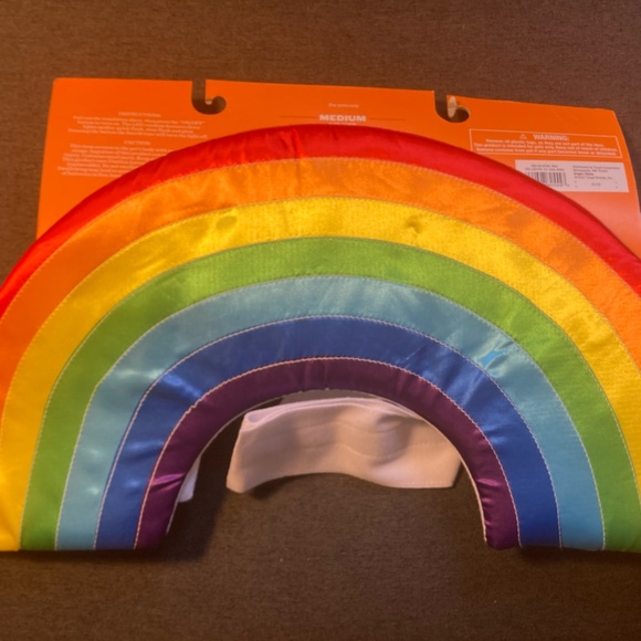 New, Light-up Rainbow Dog Costume, Medium (adjustable) - Picture 2 of 4